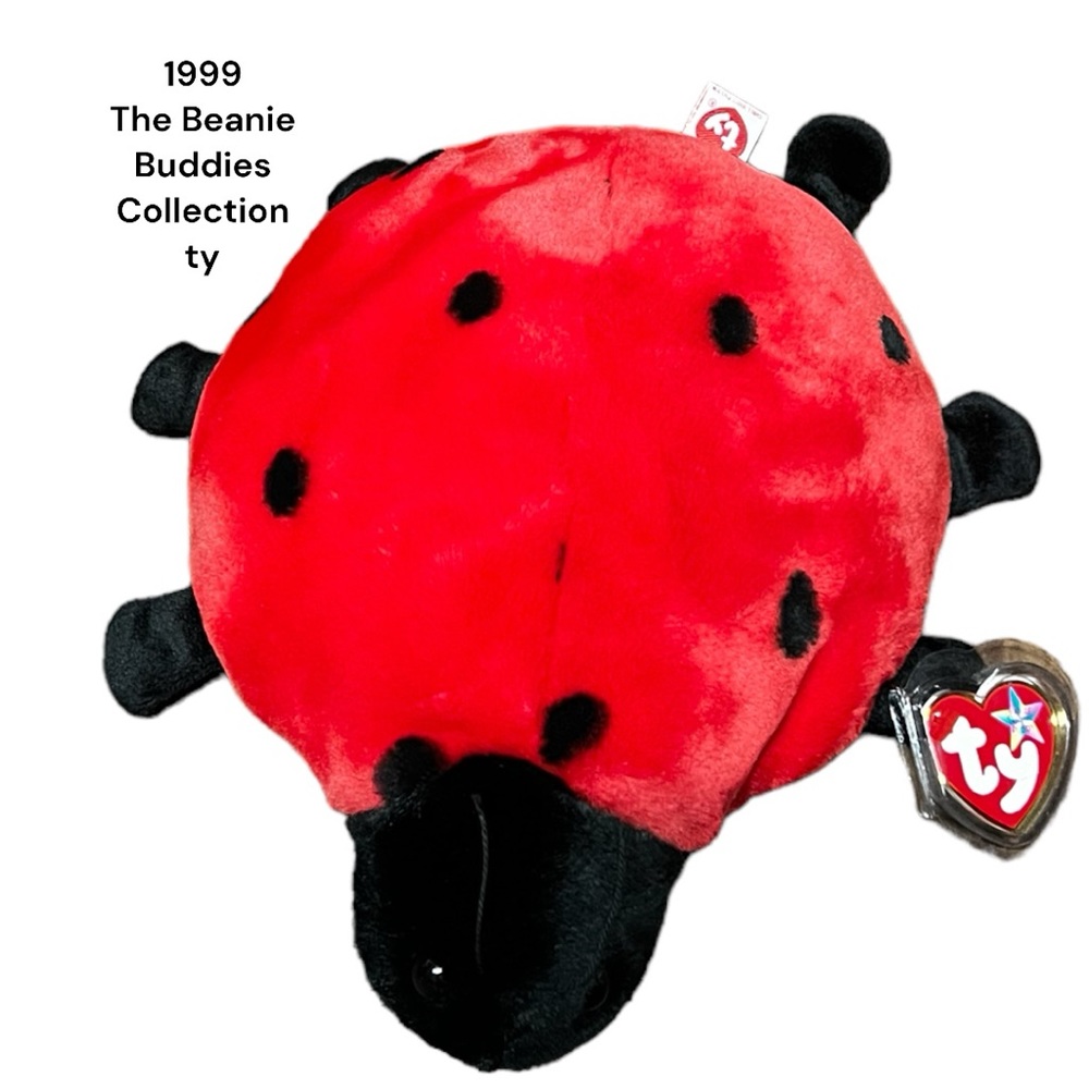 LUCKY The LADYBUG Plush ty Beanie Baby 1999  hang tag  and tush tag.
